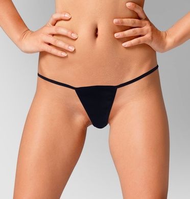 Жіночі трусики XS-2XL з силіконовою анальною пробкою Art Sex L чорні