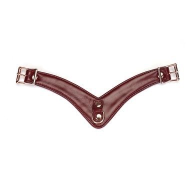 Кожаные трусики для вибратора Liebe Seele Wine Red SO9465 фото