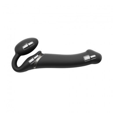 Безременной страпон с вибрацией Strap-On-Me Black M SO3354 фото