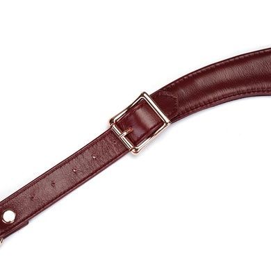 Кожаные трусики для вибратора Liebe Seele Wine Red SO9465 фото