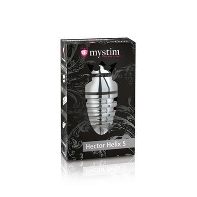 Металева анальна пробка Mystim Hector Helix S для електростимулятора SO2960 фото