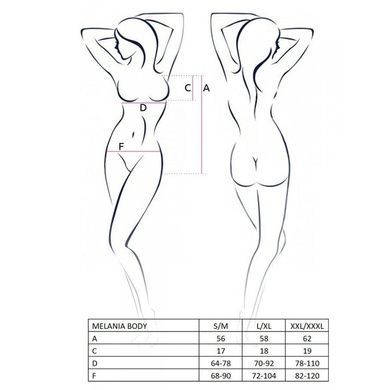 Боди Passion MELANIA BODY S/M, black