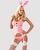 Эротический костюм зайки Obsessive Bunny suit 4 pcs costume pink L/XL, розовый, топ с подвязками, тр