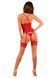 Прозорий корсет Obsessive Lacelove corset XL/2XL Red, мереживо, підв&rsquo;язки для панчіх