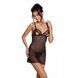 Пеньюар с вырезами на груди, стринги Passion LOVELIA CHEMISE L/XL, black