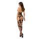 Бодистокинг Passion BS053 black, комбинезон, имитация чулок и пояса S/M/L