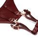 Кожаные трусики для вибратора Liebe Seele Wine Red SO9465 фото 5