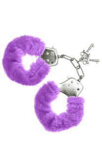 Наручники S Pleasures Furry Cuffs Purple SX1642 фото