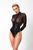 Боді Noir Handmade F321 Edge wetlook and mesh body with rings - XXL