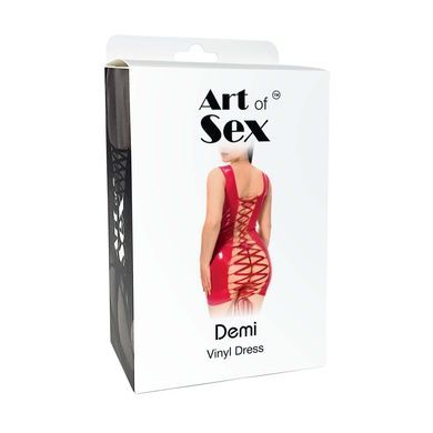 Лакована сукня на шнурівці Art of Sex - Demi, колір чорний, L-2XL