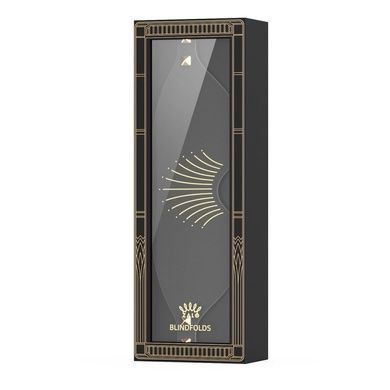 Маска на очі Zalo Blindfolds Black натуральна шкіра SO8231 фото