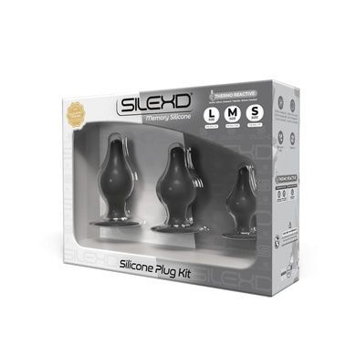 Набір анальних пробок SilexD Silicone Plug Kit SO7027 фото