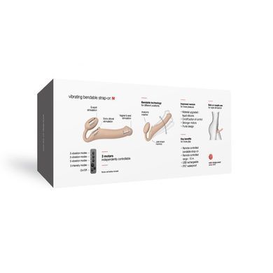 Безременной страпон с вибрацией Strap-On-Me Flesh M SO3355 фото