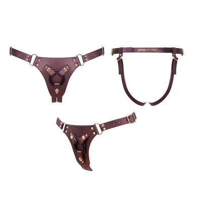 Трусики для страпона Strap-On-Me Harness Generous Aubergine SX0674 фото