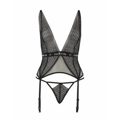 Полупрозрачный корсет Passion Exclusive MIRAJANE CORSET XXL/XXXL, black