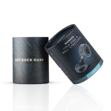 Эрекционное кольцо Boners Cock Ring And Ball Stretcher Grey SO8852 фото
