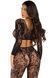 Комплект Leg Avenue Crop top & footless tights Black One Size