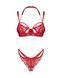 Комплект Obsessive Matildea 2-pcs crotchless set S/M, Красный