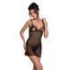 Пеньюар з вирізами на грудях, стрінги Passion LOVELIA CHEMISE S/M, black