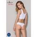 Комфортные женские трусики-бразилиана из хлопка Passion M белые