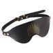 Маска на очі Zalo Blindfolds Black натуральна шкіра SO8231 фото 1