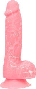 Фалоімітатор, що світиться у темряві ADDICTION BRANDON - 7.5 "- PINK G.I.D SO4530 фото