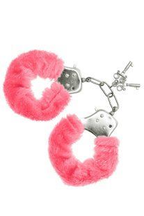 Наручники S Pleasures Furry Cuffs Pink SX1600 фото