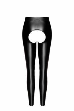 Легінси Noir Handmade F304 Taboo wetlook leggings with open crotch and bum - M