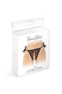 Мереживні еротичні трусики на зав'язках з доступом Fashion Secret Стелла One Size чорні
