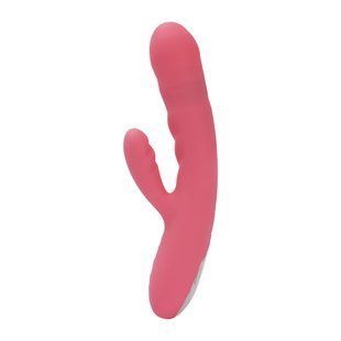 Вибратор-кролик Svakom Avery Strawberry Pink двигается SX1279 фото