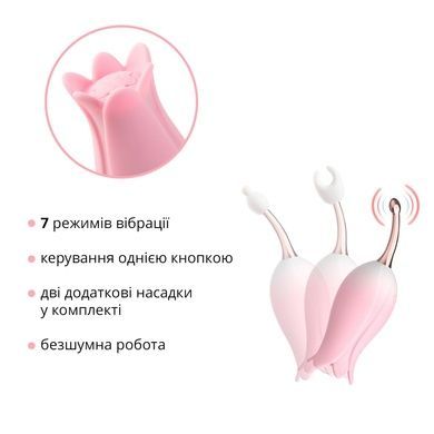 Вібратор для клітора Otouch Bloom Ultrasonic Clitoris SO9398 фото