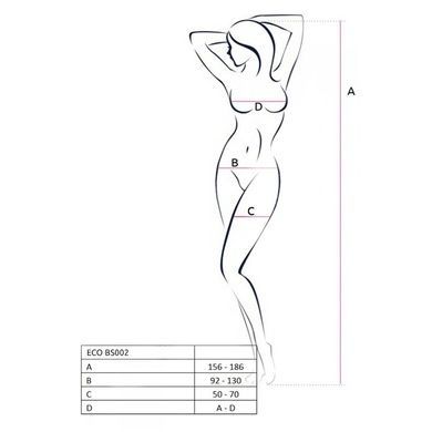 Бодистокинг Passion ECO BS002 red, с доступом, имитация подвязок, абстрактный рисунок