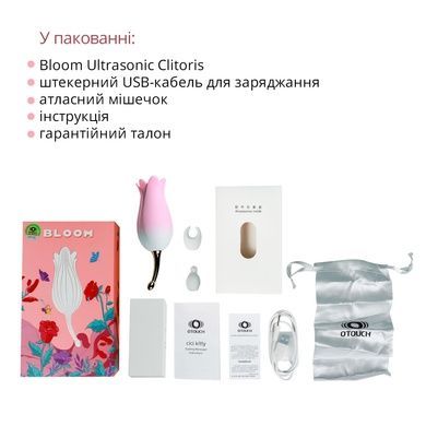 Вібратор для клітора Otouch Bloom Ultrasonic Clitoris SO9398 фото