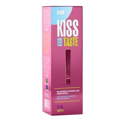Массажный гель Intt KISS AND TASTE Ежевика 55мл SX2660 фото