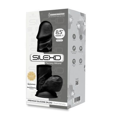Фалоімітатор SilexD Norman Black діаметр 5 см SO9922 фото