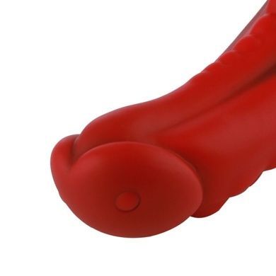 Дилдо Hismith 8.35" Curved Silicone Dildo Red SO9966 фото