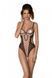 Эротическое боди Passion MARINA BODY, XXL/XXXL, beige, с открытыми чашками