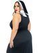 Костюм монашки-грішниці Leg Avenue Sultry Sinner 1X-2X, сукня, головний убір, комір