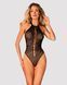 Бодістокінг з великою сіткою та відкритою спиною Obsessive B113 teddy S/M/L, халтер