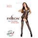 Бодістокінг Passion BS012 black, комбінезон, імітація панчіх і пояса S/M/L