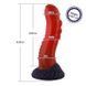 Дилдо Hismith 8.35" Curved Silicone Dildo Red SO9966 фото 2