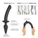 Анальна пробка з ділдо Strap-On-Me SWITCH PLUG-IN DILDO Black XXL SO6831 фото 2