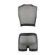 Комплект чоловічої білизни на шнурівці Passion 053 SET WILLIAM L/XL Black, жилет, боксери