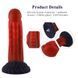Дилдо Hismith 8.35" Curved Silicone Dildo Red SO9966 фото 5