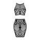 Эротичный полупрозрачный комплект Obsessive K101 top & skirt S/M/L, топ, юбка