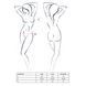 Комплект белья под латекс Passion CAPRI SET L/XL, black, мини-бикини, стринги, пояс для чулок