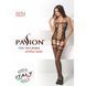 Бодистокинг Passion BS054 black, комбинезон, имитация чулок, открытый животик S/M/L