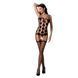 Бодистокинг Passion BS067 black, комбинезон, имитация чулок и топа на бретелях One Size