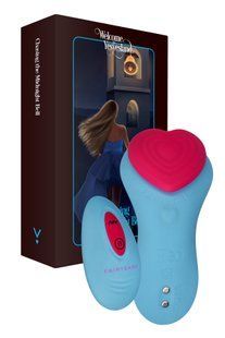Вибратор в трусики FairyGasm HeartGem blue на магните SX0628 фото