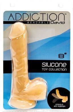 Фалоімітатор на присосці ADDICTION DAVID 8&Prime; Silicone Dong SO5578 фото